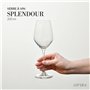 Krosno Petite Verre à Vin Blanc | Lot de 6 | 200 ML | Collection Splendour | Parfait la Maison, Les Restaurants, Les Fêtes | Lav