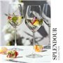 Krosno Petite Verre à Vin Blanc | Lot de 6 | 200 ML | Collection Splendour | Parfait la Maison, Les Restaurants, Les Fêtes | Lav