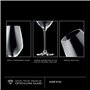 Krosno Petite Verre à Vin Blanc | Lot de 6 | 200 ML | Collection Splendour | Parfait la Maison, Les Restaurants, Les Fêtes | Lav