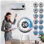 MalTec PT3800Wt Radiateur soufflant en céramique, montage mural, avec télécommande, chauffage rapide, fonction antigel, convient