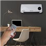 MalTec PT3800Wt Radiateur soufflant en céramique, montage mural, avec télécommande, chauffage rapide, fonction antigel, convient