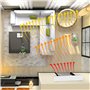 MalTec PT3800Wt Radiateur soufflant en céramique, montage mural, avec télécommande, chauffage rapide, fonction antigel, convient