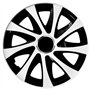 Lot de 4 enjoliveurs Drift Extra - Blanc/noir - 14"