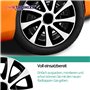 Lot de 4 enjoliveurs Drift Extra - Blanc/noir - 14"
