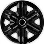 NRM Lot de 4 enjoliveurs rapides Noir 38 cm 4 enjoliveurs universels.