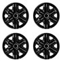 NRM Lot de 4 enjoliveurs rapides Noir 38 cm 4 enjoliveurs universels.