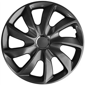 Lot de 4 enjoliveurs 17" noir Stig Graphite NRM