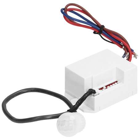 ORNO CR-211/12-24V Mini Detecteur De Mouvement 12V 120° / 360° avec Capteur Crépusculaire et Minuterie Fonctionne avec LED Min.