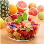 Bol en verre rond de 19 cm de diamètre - Bol profond pour fruits