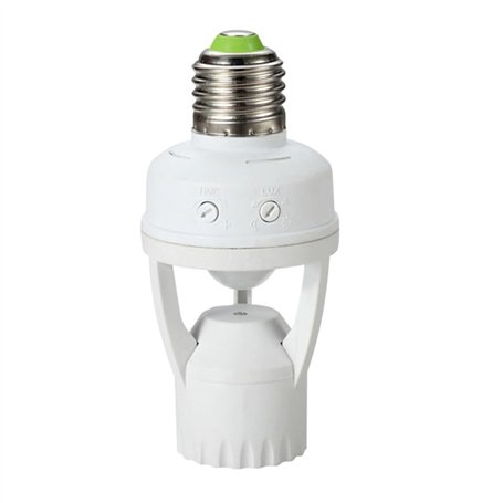 Maclean Energy MCE24 Support de l'ampoule avec détecteur de mouvement détection de sécurité E27 60W Capteur de Mouvements