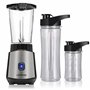 LEHMANN Blender Mixeur Smoothie 1200W, Mini Blender 1L avec 2 Bouteilles BPA-Free Portables de 570 ml et 400 ml pour Jus, Smooth