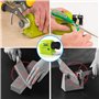 Retoo Aiguiseur Électrique Couteaux Professionnel, Sans Fil, Alimentation 4 Piles AA, Moteur Silencieux, Affûtage Rapide, 13,5 X
