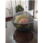 QWXOSR Corbeille Fruit Panier a Fruits - Corbeille a Fruit Avec Couvercle- Corbeille a Fruit Panier a Fruit noir (Gris 1 set)