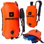 OPENWATER Bouée gonflable pour la natation et le sac à dos 3en1 - grande bouée avec une poche sèche pour les choses 28L - bouée