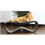 Griffoir pour Chats Carton Ondulé Herbe à Chat Lui MYKOTTY noir 75 x 26 x 25 cm Produit Européen Grattoir Chat