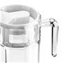 VILDE Carafe en verre avec couvercle et bec verseur - 1,5 l - Carafe à eau avec couvercle - Carafe à eau - Carafe à thé - Insert