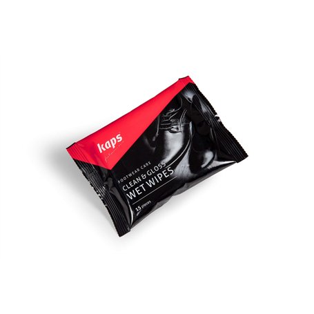 Kaps Lingettes humides de Nettoyage et de Polissage pour Chaussures de