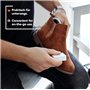 Kaps Gomme pour Cuir Nubuck et Daim, Élimine les Taches, Gomme Nettoyante pour Chaussures, Sièges Véhicule, Revêtements de Cuir 