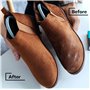 Kaps Gomme pour Cuir Nubuck et Daim, Élimine les Taches, Gomme Nettoyante pour Chaussures, Sièges Véhicule, Revêtements de Cuir 
