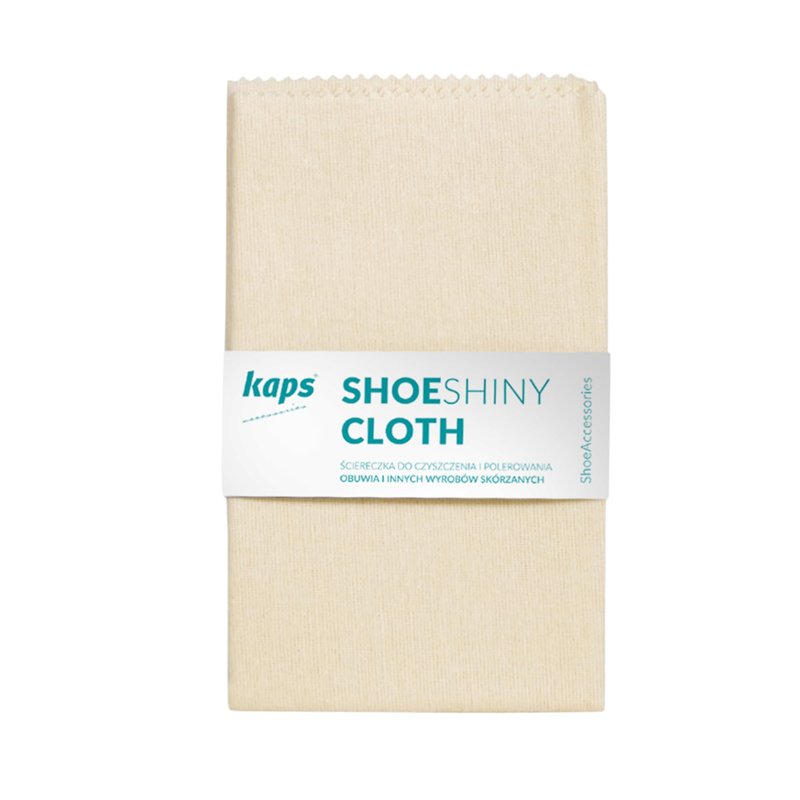 Kaps Chiffon à Reluire pour Chaussures, Chiffon Doux 100% Coton Naturel, Évite les Rayures et Laisse une Finition Vernie (1 pc)