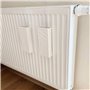 Metrox a1669 Lot de 4 humidificateurs en céramique «Relief» plats pour fixation au radiateur