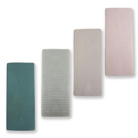 Metrox Lot de 4 humidificateurs en céramique BARI Relief plat à fixer au radiateur Radiateur Diffuseur d'eau Vase mural 333 a168