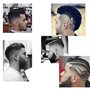 Outil de façonnage de barbe pour homme avec peigne intégré Transparent Modèles de peigne de coiffage pour bouc moustache pattes 