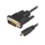 R08 180 cm Câble micro HDMI sur DVI 24 + 1 Câble appareil photo numérique portable MP4 Caméscope