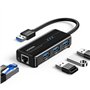 UGREEN Hub USB 3.0 Ethernet Adaptateur RJ45 Réseau Gigabit 1000 Mbps Compatible avec Mi Box S 3 Switch Supporte Mac OS Windows 1