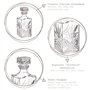 Carafe en verre avec bouch