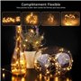 Guirlande Lumineuse LED, Girlande de Lumière à Piles Lot de 20 Fil en Cuivre 1m avec 10 LEDs Blanc Chaud pour Décoration Anniver