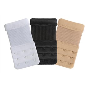 3 Pièces Rallonge de soutien-gorge 3 crochet Extensions pour soutien-gorge Élastique Souple Sangle rallonge de soutien-gorge