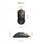 Glorious Gaming Model O- (Petite) Souris de jeu filaire - Design nid d’abeille 58 g, RGB, capteur Pixart 3360, switches Omron, a