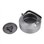 Théière, MAGT Portable 1.1L théière en aluminium grande cafetière en aluminium bouilloire en plein air théière en aluminium dura