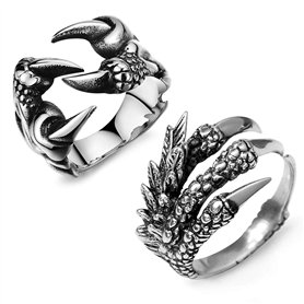 EQLEF Dragon Claw Ring Set