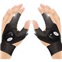 Number-one Gants de pêche d'extérieur 2 gants LED lampe torche sans doigts éclairage nocturne gants magiques avec bande pouce in