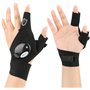 Number-one Gants de pêche d'extérieur 2 gants LED lampe torche sans doigts éclairage nocturne gants magiques avec bande pouce in