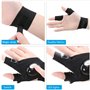 Number-one Gants de pêche d'extérieur 2 gants LED lampe torche sans doigts éclairage nocturne gants magiques avec bande pouce in