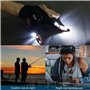 Number-one Gants de pêche d'extérieur 2 gants LED lampe torche sans doigts éclairage nocturne gants magiques avec bande pouce in