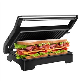 Gotoll Grill Électrique de Table Presse à Panini Appareil Croque Monsieur Toaster Sandwich Plancha Viande Anti-adhésives