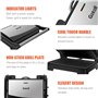 Gotoll Grill Électrique de Table Presse à Panini Appareil Croque Monsieur Toaster Sandwich Plancha Viande Anti-adhésives, Ouvert