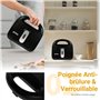 Gotoll Appareil à Croques Monsieur Gaufrier 3 en 1 Machine à Sandwich Maker Gauffre Presse Toaster Pain Plaques Remplaçables 750