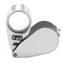 Powcan 40X Loupe Bijoutier Loupe de Poche Pliable Loupe Éclairante avec Lumière LED et UV Lampe