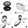 Powcan 40X Loupe Bijoutier Loupe de Poche Pliable Loupe Éclairante avec Lumière LED et UV Lampe, convient pour lecture étude jou