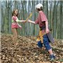 Zhou-long Hache en bois pour enfants - Jouet fait à la main - Jeu d'extérieur en corde de chanvre - Avec tradition chinoise