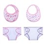 ZWOOS Bavoirs pour Poupée et Couches pour Baby Poupée