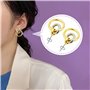 TOAOB 20pcs Fermoirs de Boucles D'oreilles en Argent 925 5 x 5.5mm en Forme de Papillon Support Sécurisé pour Fabrication de Bij