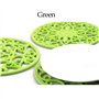 EANE IPHOX 3 Set Silicone Tapis à Dessous de Tapis Intressement Sculpté Multi-Usage - sous-Verres Durables Non Slip Isolés (Gree