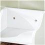 SoBuy® FRG177-W Support Papier Toilette Armoire Toilettes Porte Brosse WC Meuble de Salle de Bain sur Pied en Bois – Blanc