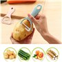 Digead Éplucheur de Fruits, Eplucheur Céramique, Éplucheurs à Lame en Céramique pour Fruits, Pommes de Terre, Légumes Tranchants